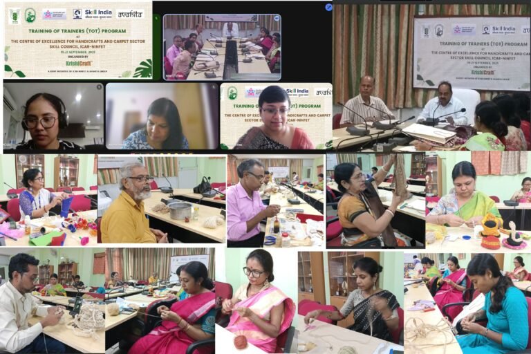 ICAR-NINFET and Avahita Successfully Conducted Training of Trainers (ToT) Programme under HCSSC Framework